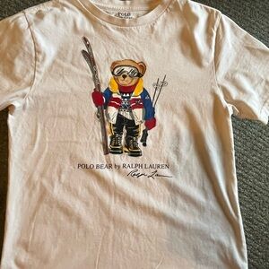 Polo by Ralph Lauren Kids' White Skiing Bear T-Shirt